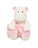 Peluche hippopotame avec couverture