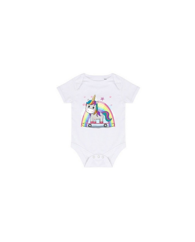 Body licorne manches courtes
