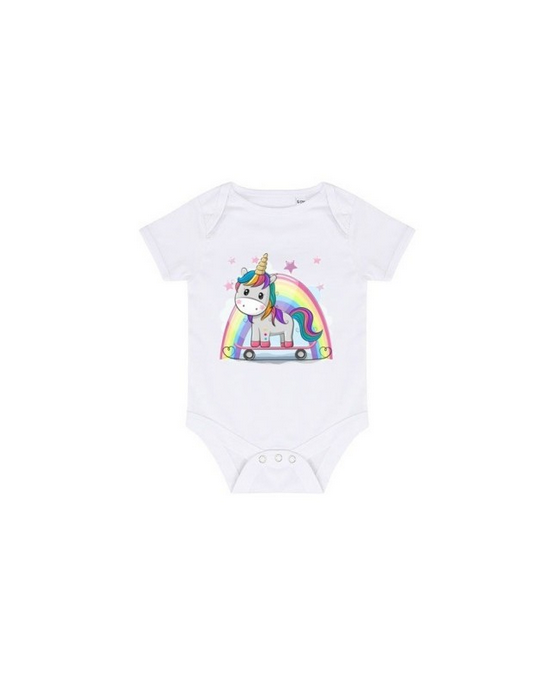 Body licorne manches courtes