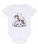 Body licorne manches courtes