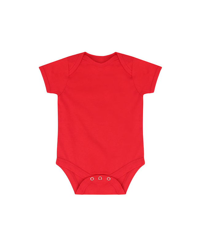 Body manches courtes rouge personnalisable