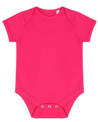 Body manches courtes rose personnalisable