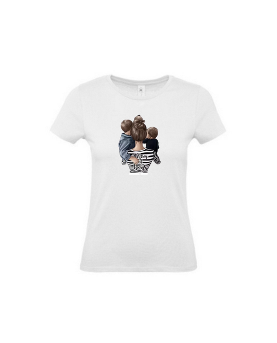 T-shirt super maman de garçon