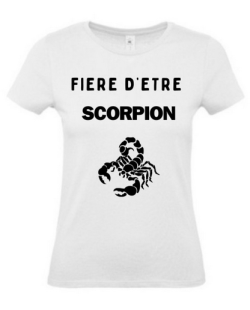 T-shirt fière d'être scorpion