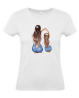 T-shirt maman et fille coeur