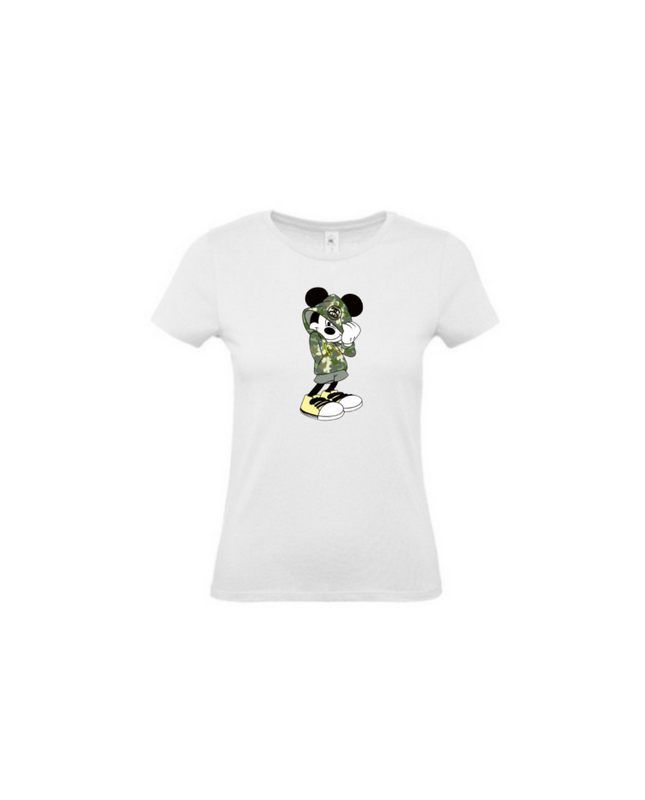 T-shirt mickey militaire femme