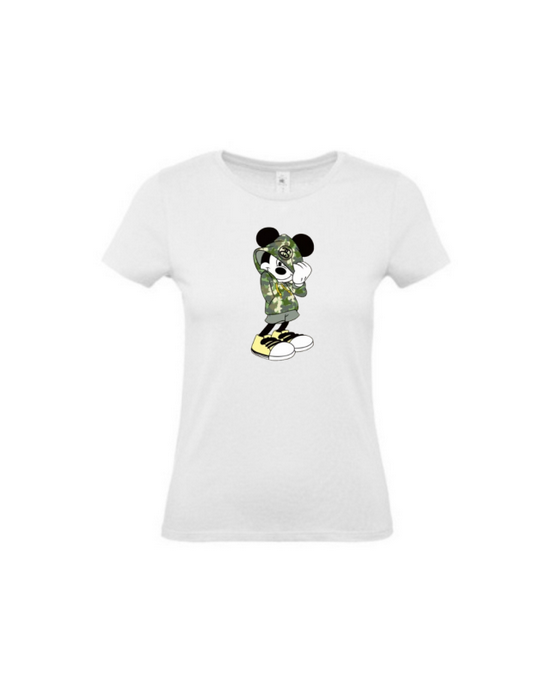 T-shirt mickey militaire femme