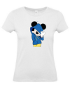 T-shirt mickey bleu femme