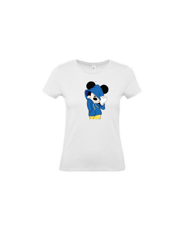 T-shirt mickey bleu femme