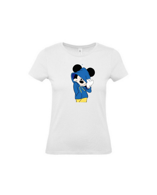 T-shirt mickey bleu femme