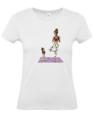 T-shirt maman yoga femme