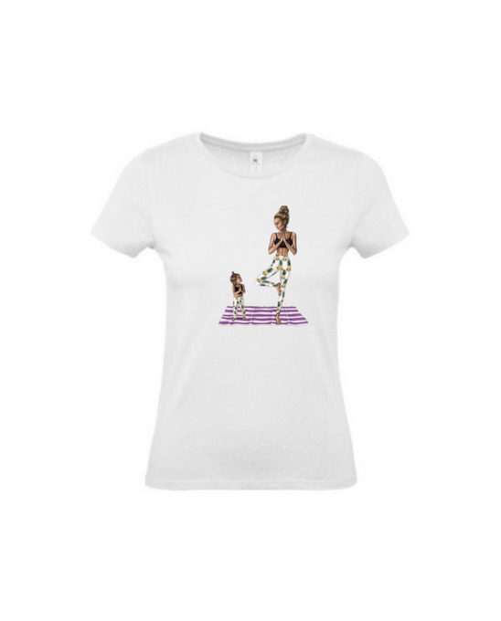T-shirt maman yoga femme