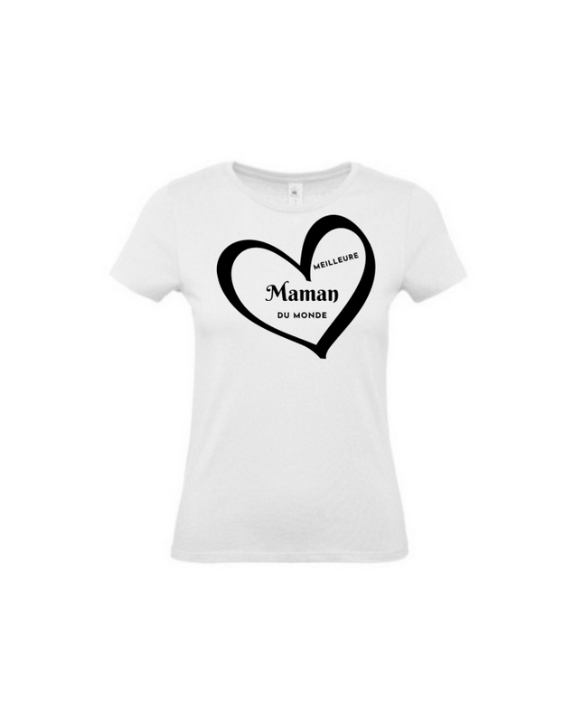 T-shirt meilleure maman du monde