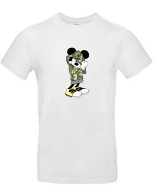 T-shirt mickey militaire enfant