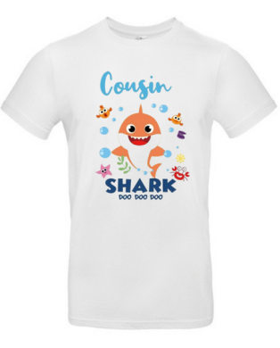 T-shirt cousin shark enfant