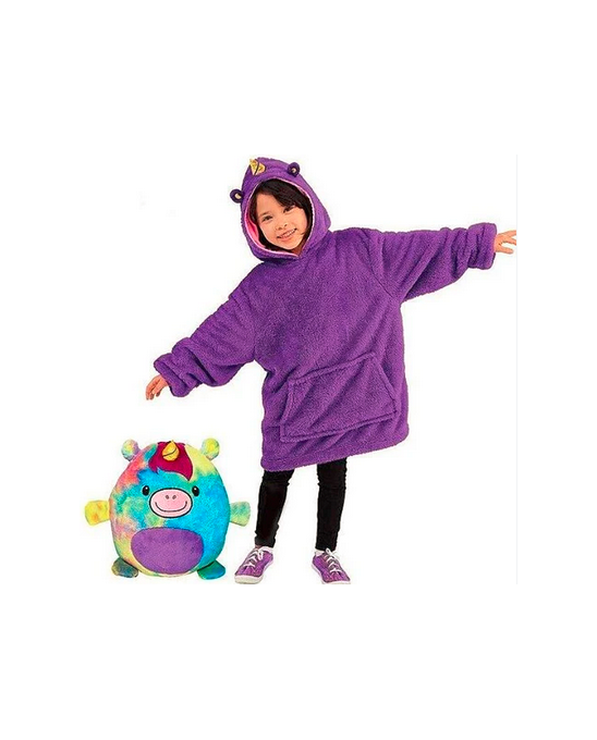 Petit bébé 2en1 sweatshirt à capuche licorne