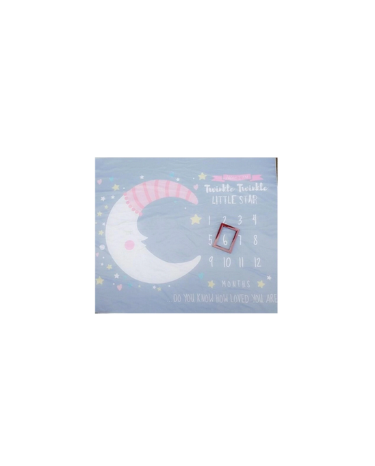 Couverture mensuelle de bébé Lune