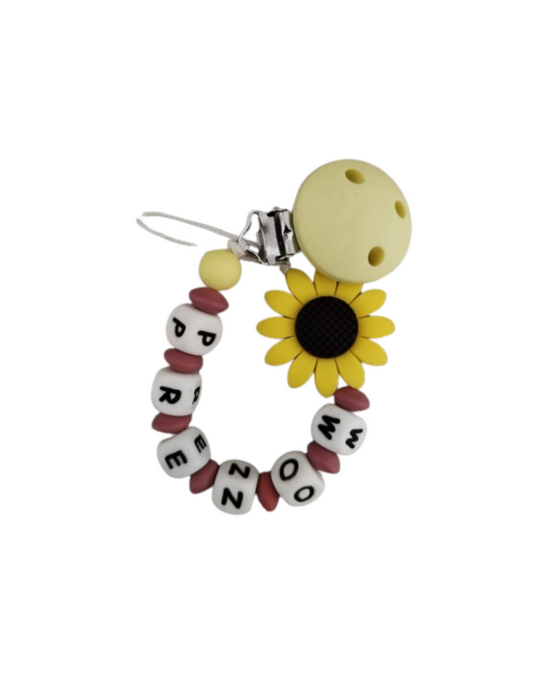 Attache lolette tournesol