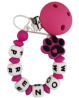 Attache lolette patte rose