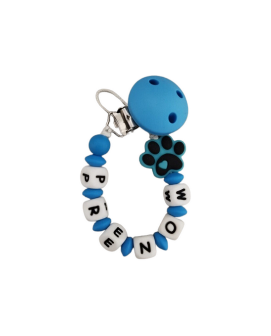Attache lolette patte bleue