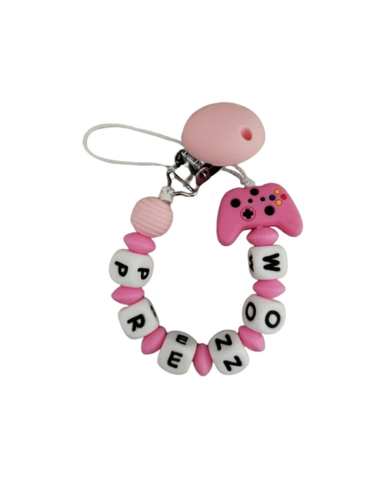 Attache lolette manette rose