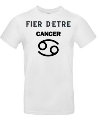 T-shirt fier d'être cancer