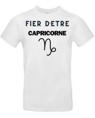 T-shirt fier d'être capricorne