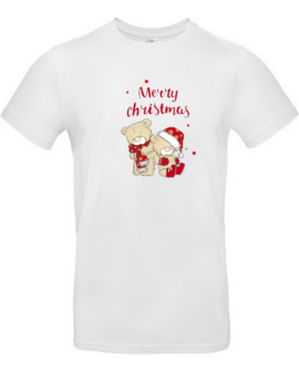 T-shirt merry christmas nounours homme