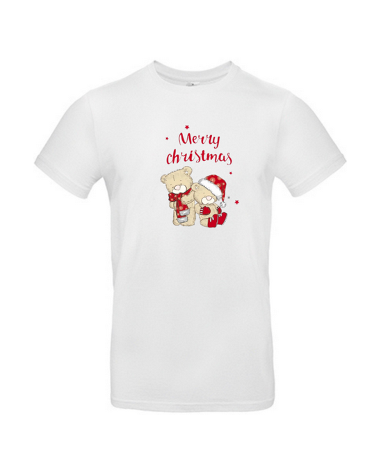T-shirt merry christmas nounours homme