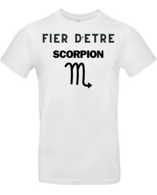T-shirt fier d'être scorpion