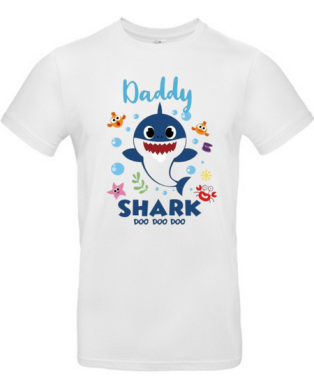 T-shirt daddy shark homme
