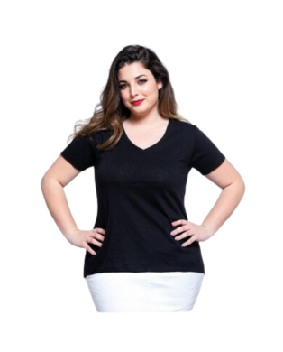 T-shirt femme personnalisable curves noir