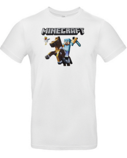 T-shirt minecraft chevalier