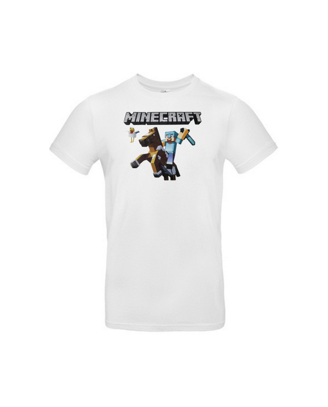 t-shirt enfant minecraft chevalier
