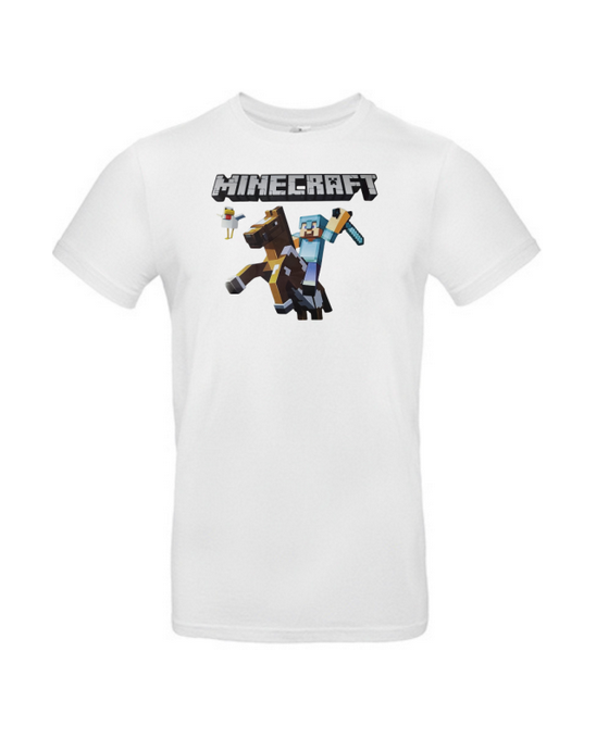t-shirt enfant minecraft chevalier