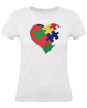 T-shirt femme coeur autisme