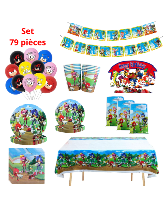 Set anniversaire Sonic