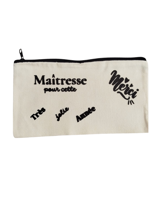 Trousse merci maîtresse floc 3D